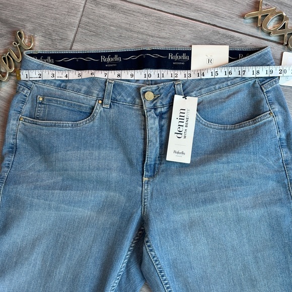 NWT Rafaella Blue Denim Plus Size Slim Fit Jeans Size 16W - Picture 3 of 7